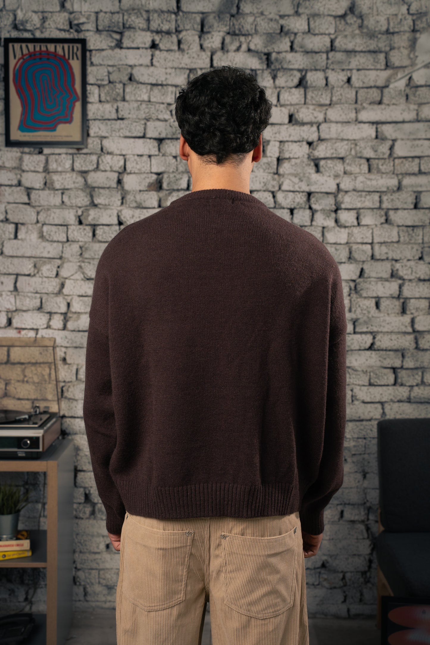 Brown Signature Knitted Sweater