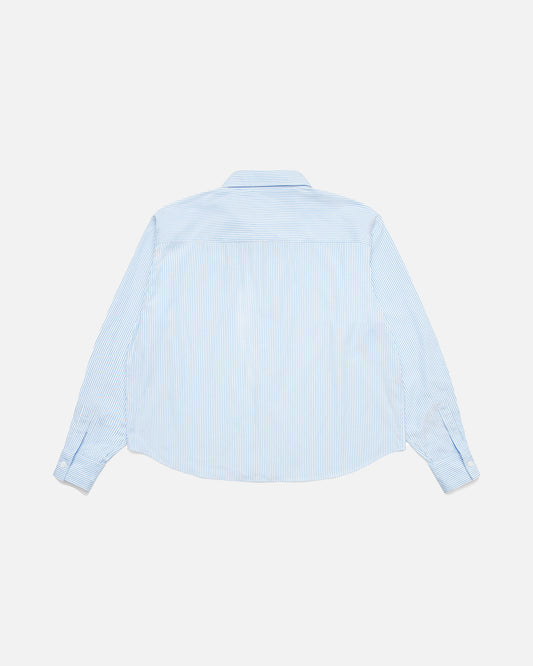 Oversized Striped Button-Up Shirt