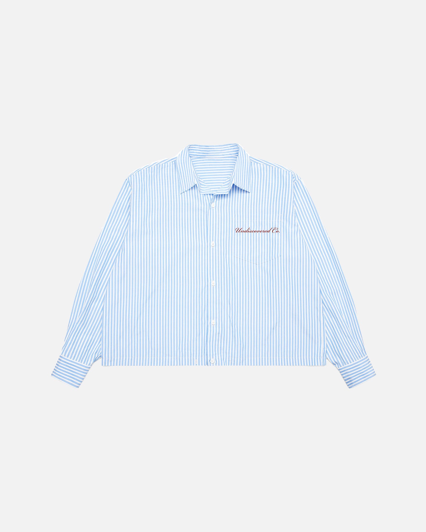 Oversized Striped Button-Up Shirt