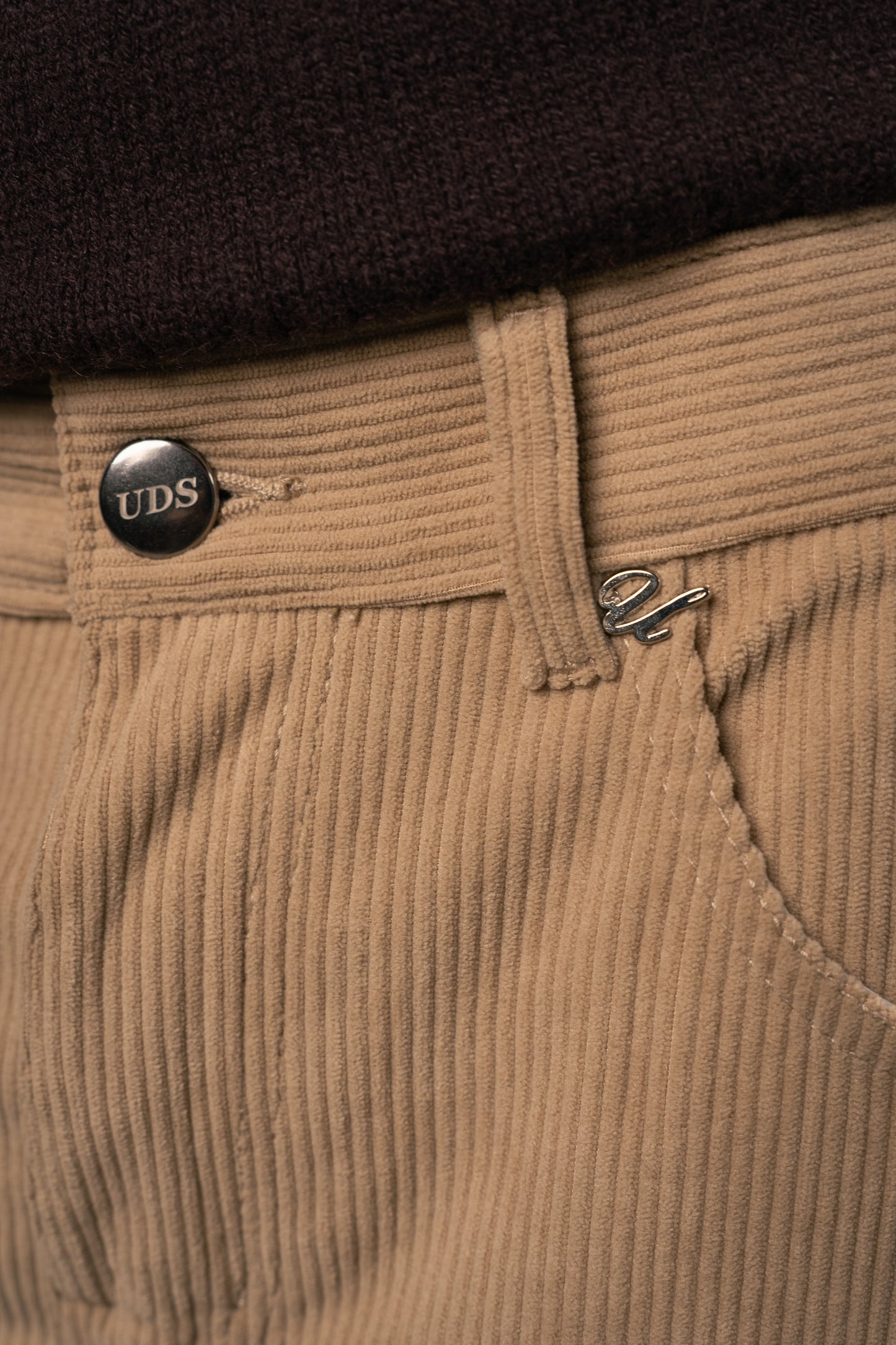Camel Pinned Corduroy Pants