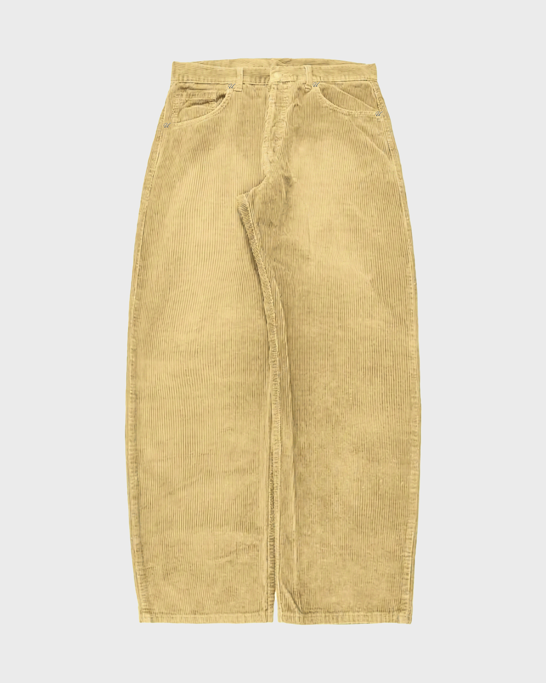 Camel Pinned Corduroy Pants