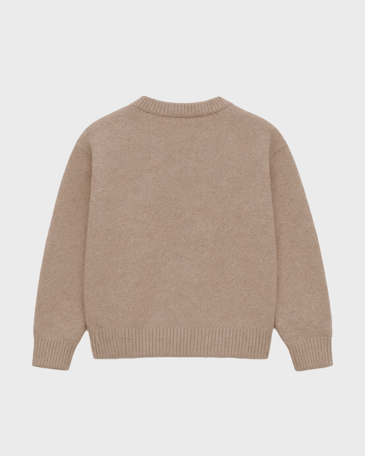 Beige Signature Knitted Sweater