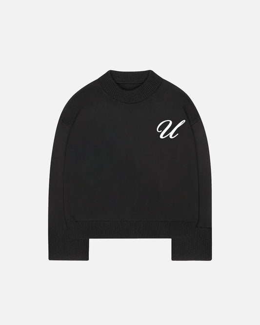 Black Knit Crewneck