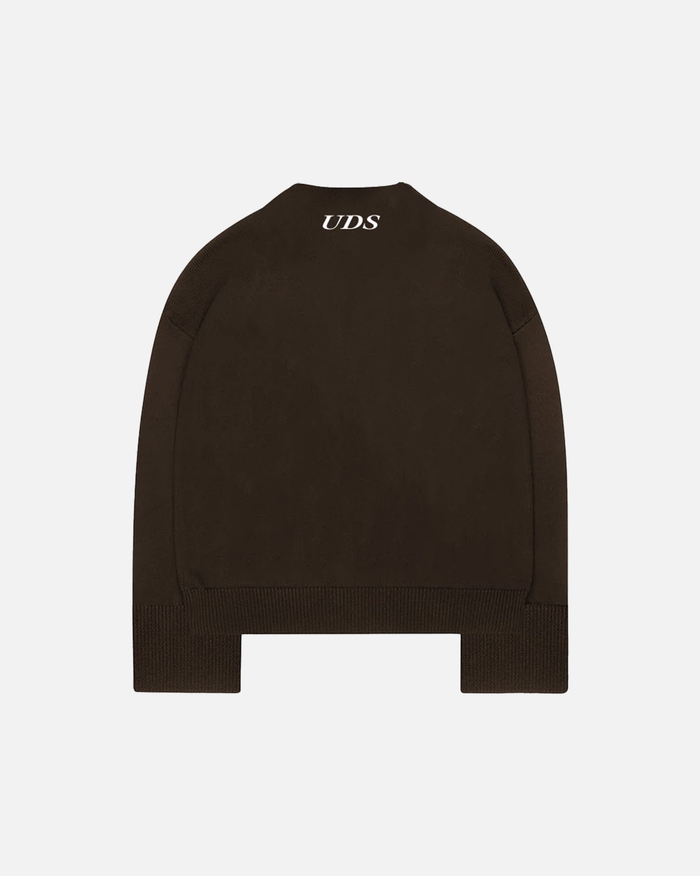 Brown Knit Crewneck