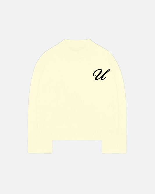 Cream Knit Crewneck