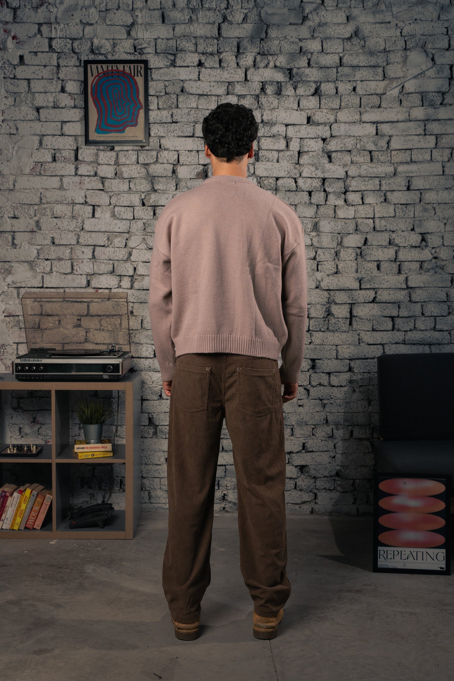 Beige Signature Knitted Sweater